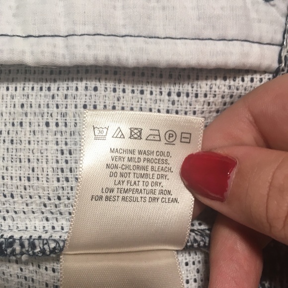 Anthropologie Ett:Twa Blue Tweed Blazer Jacket XS - Picture 7 of 9